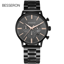 Stainless steel luxury quartz oem brand wristwatches custom logo wrist men watches